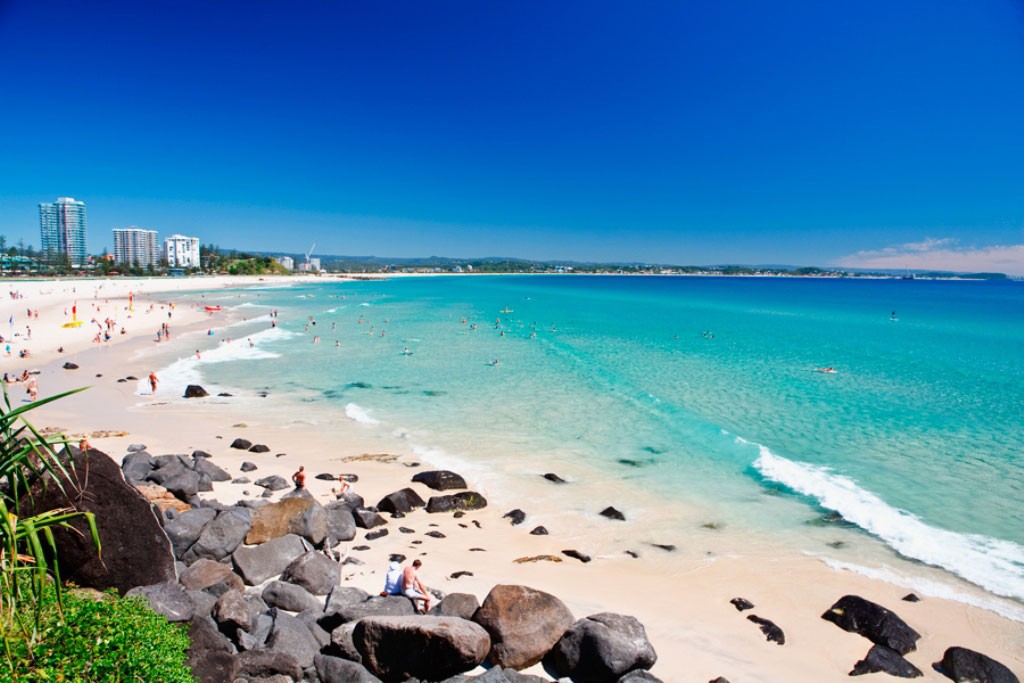 壯觀-庫倫加塔 - 沙灘 - 在黃金海岸 - 昆士蘭州 - 澳大利亞 - 源darrentierney.com_