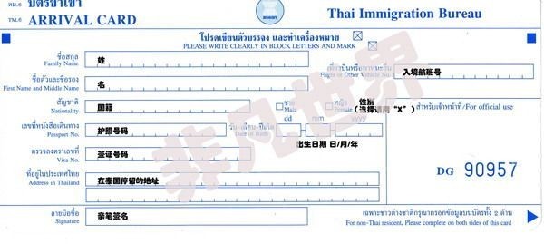 30个国家出入境卡填写指引  旅游必备工具