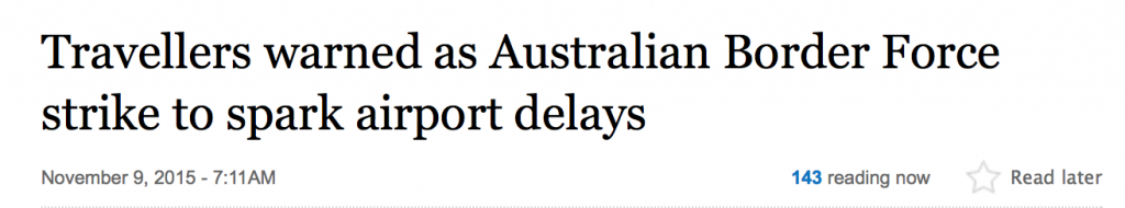 澳洲停摆！全澳国际机场24小时大罢工今天上演 9万人受影响‏