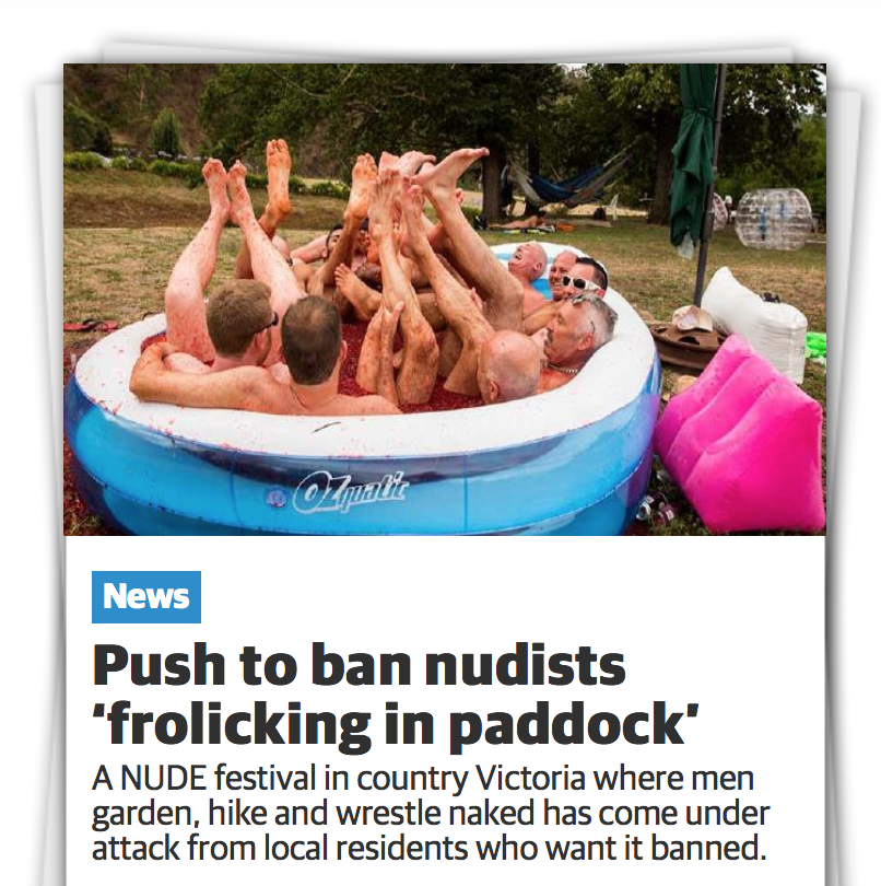 维州举行裸体节，当地居民集体抵制！