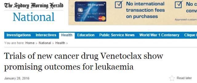 利好！癌症有救了！澳洲最新药物实验让20%癌症患者治愈！79%的癌症患者好转！