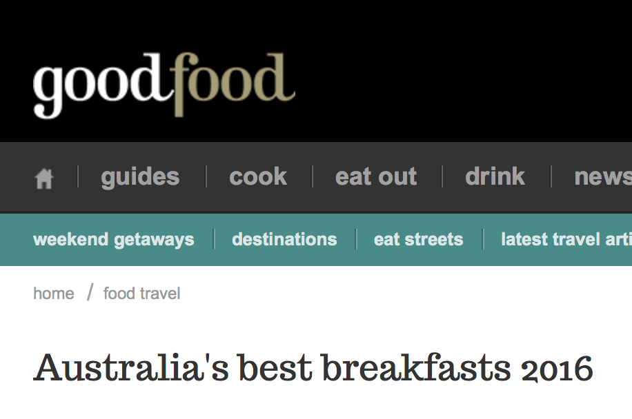 2016年澳洲各地美味早餐，你尝遍了吗？