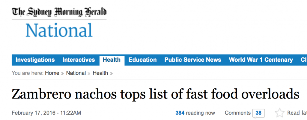 The Age评选出澳洲最不健康的10种快餐食物，来看看以后别点了！