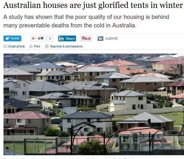 澳洲的冬天要小心，这里房子的抗寒能力跟帐篷差不多