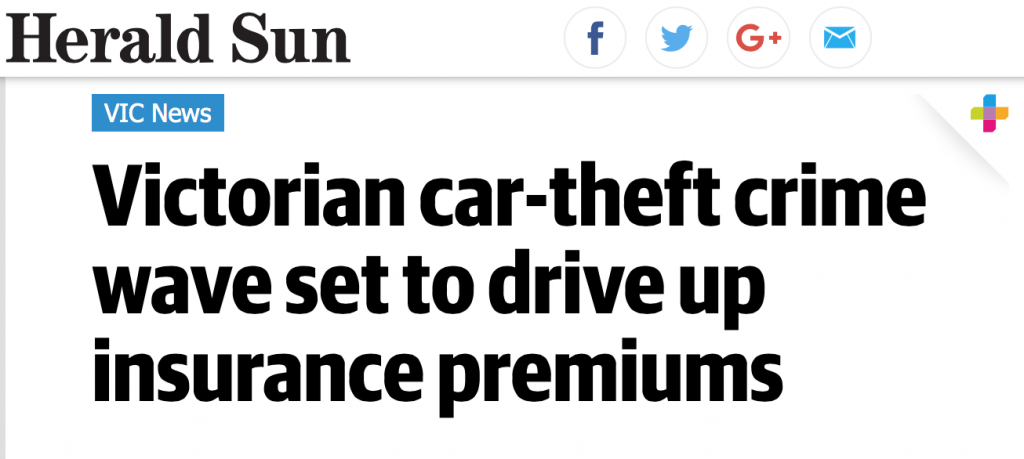 墨尔本盗车贼太猖獗，或害车主多交保费