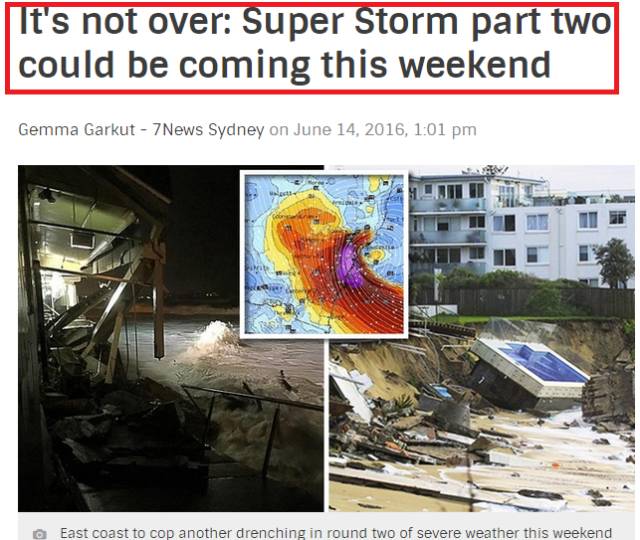 本周末，澳洲或将再遇「大灾难」！新州、昆州和塔州的朋友請注意安全