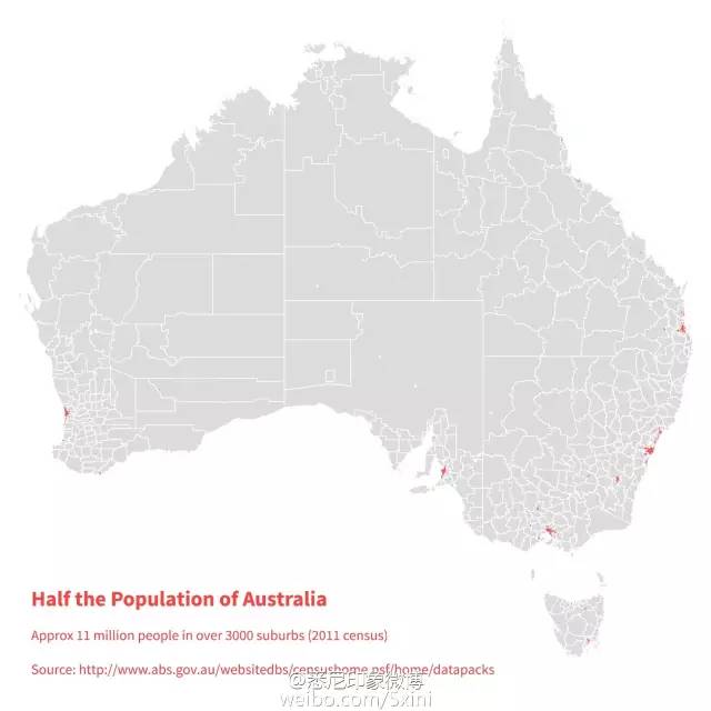 急死人啦！澳大利亚有一半人竟然都居住在这些地方...