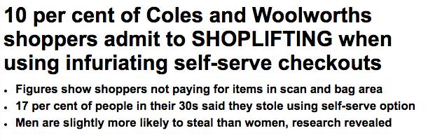 超多澳洲人都绞尽脑汁在Woolworths和Coles裡偷东西⋯⋯各种方法层出不穷！