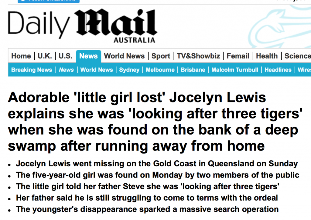 感动澳洲！黄金海岸数千居民参与找寻走失的5岁女孩！