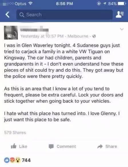 太可怕了！墨尔本著名华人区Glen Waverley 再起祸端 黑人歹徒强抢汽车