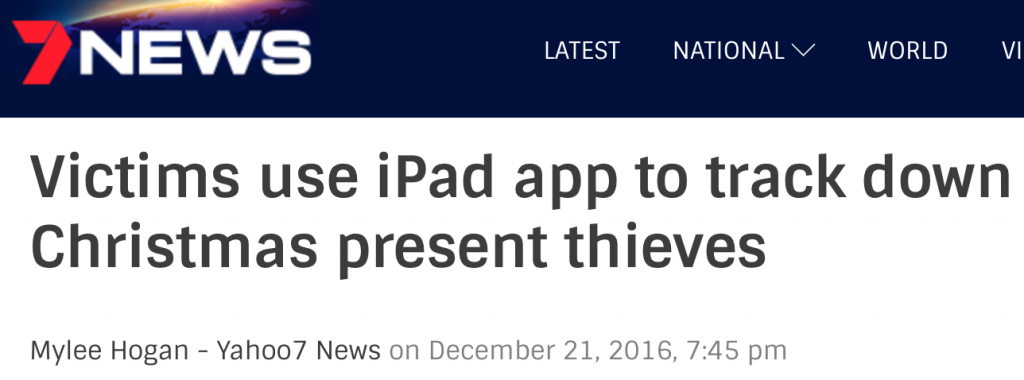 圣诞礼物被偷，澳洲一对父子利用手机APP狂追小偷5个小时，上演现实版绝地追击！