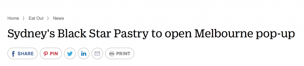Instagram紅人、华人最爱的悉尼甜品店Black Star Pastry要来墨尔本！快闪店仅開三个月！