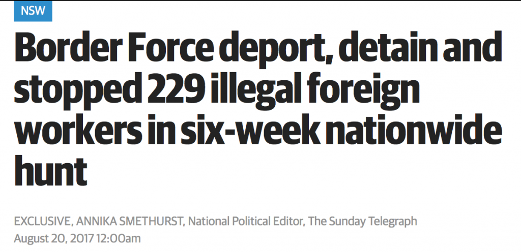 澳邊境部隊全澳突击打击非法外劳，過百名外国人被捕