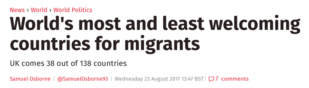 最歡迎＆最排斥移民的國家排名出爐，澳洲奪第六