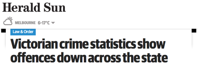 犯罪率下降，警察揚眉吐氣，墨爾本越來越安全了