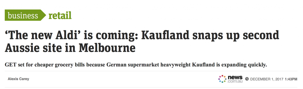 比Aldi便宜、规模大15倍的国际超市巨头Kaufland终于要来墨尔本！就开在Dandenong