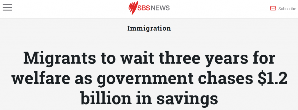明年起，澳洲新移民领福利等待期可能从2年变3年